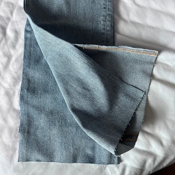 Sanctuary Revolve The Flashback High Rise Wide Leg Jeans Raw Hem Slit 26 NWT - Picture 5 of 14